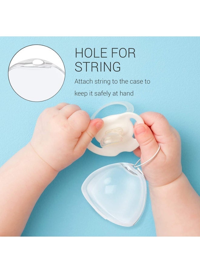 ChicAbode شفافة BPA-خالية درع الحلمة حالة و مصعد حالة للسفر والمنزل - 5 قطع - Image 5